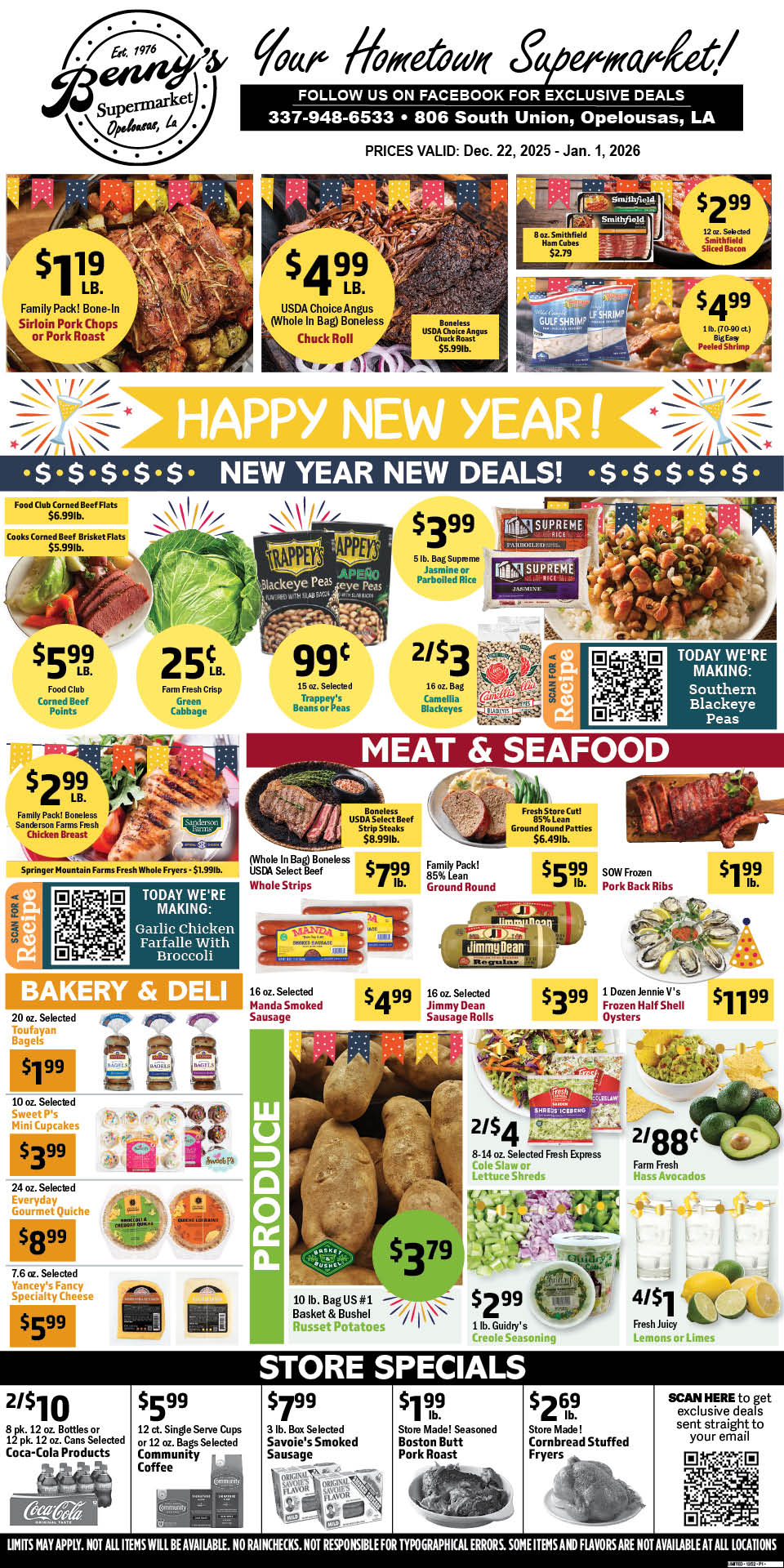 Weekly Specials Page
