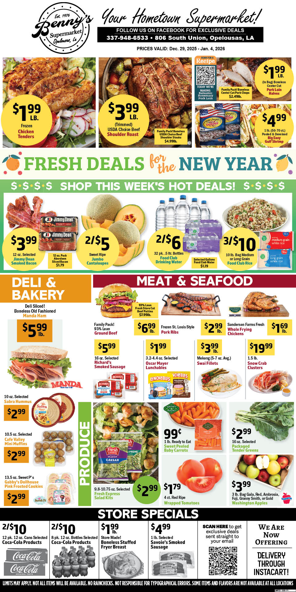 Weekly Specials Page
