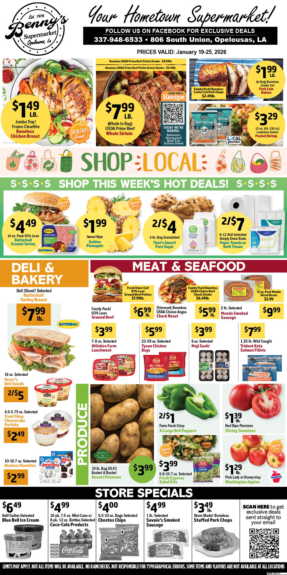 Weekly Specials Page