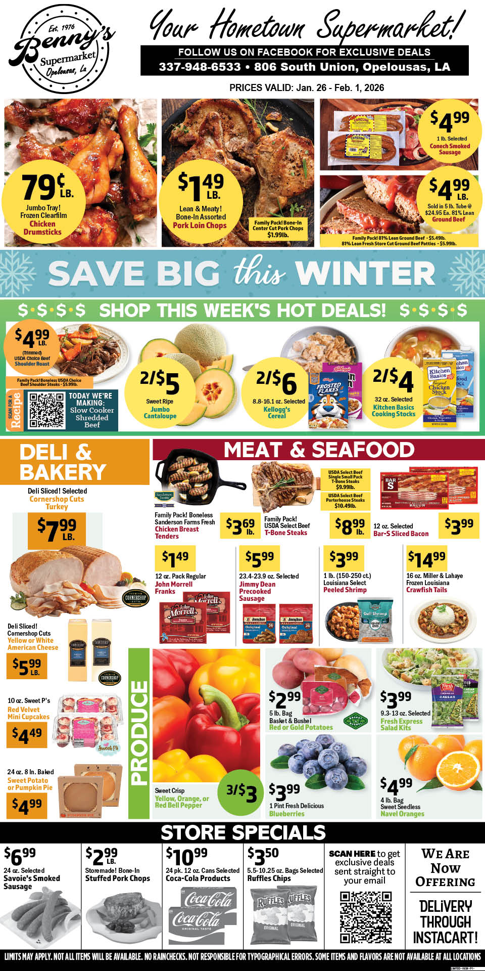 Weekly Specials Page