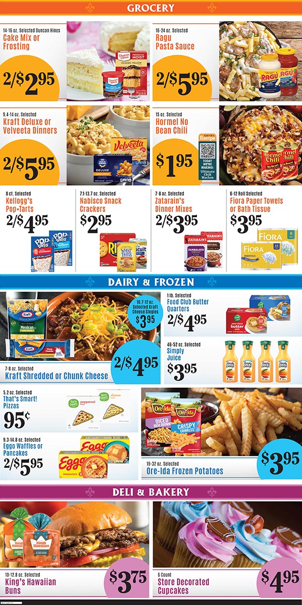 Weekly Specials Page