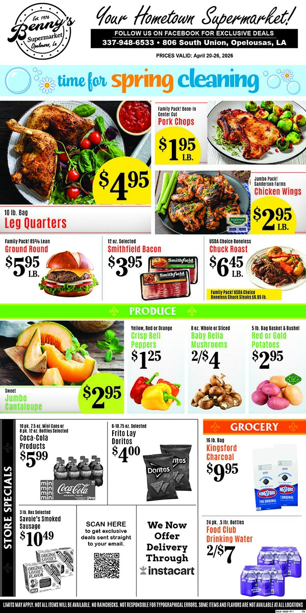 Weekly Specials Page