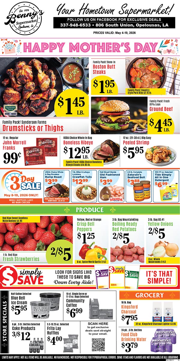 Weekly Specials Page