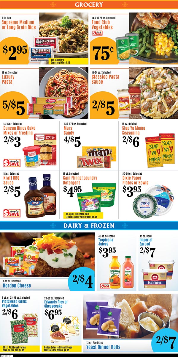 Weekly Specials Page