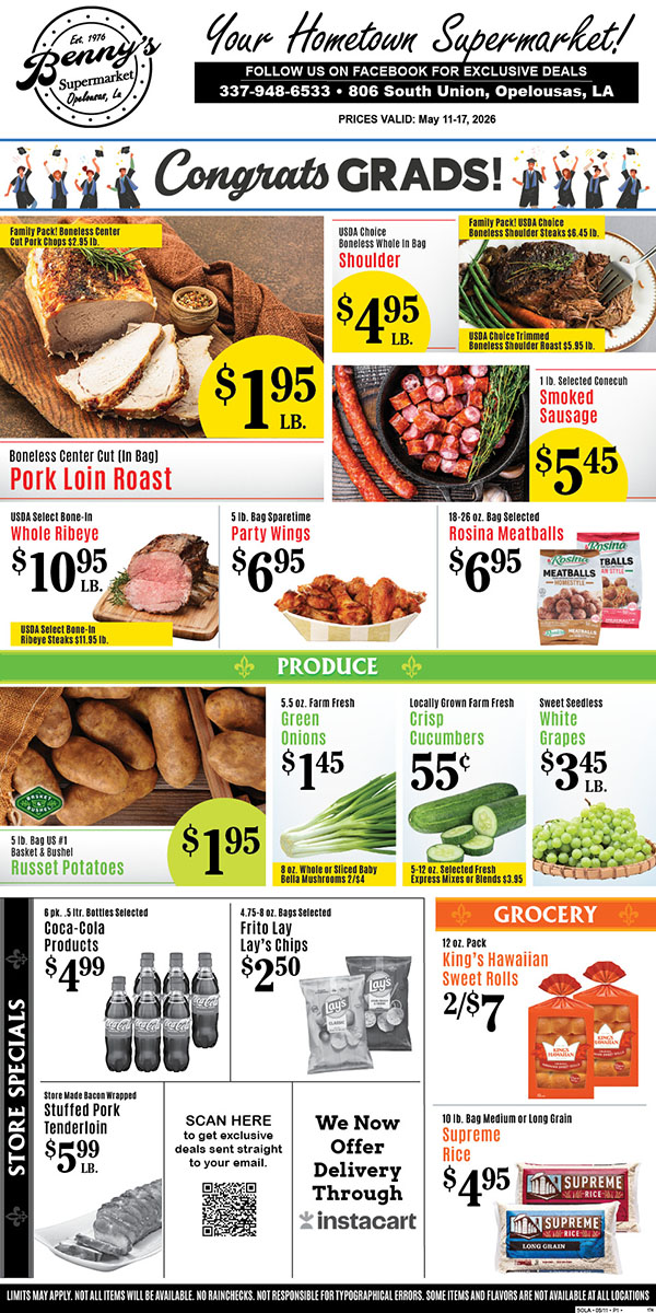 Weekly Specials Page