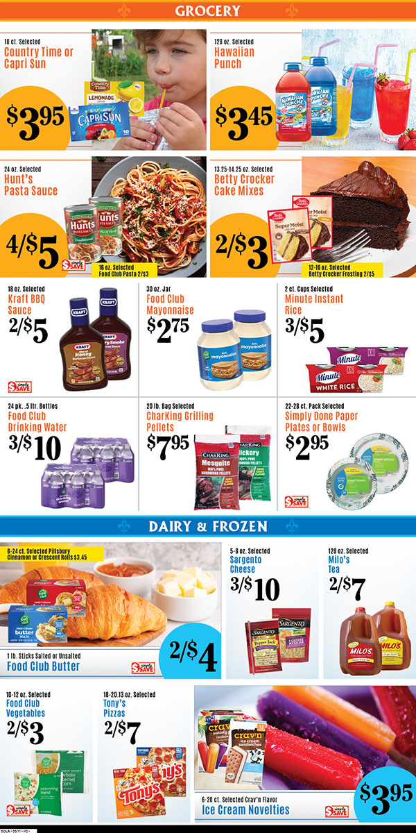 Weekly Specials Page
