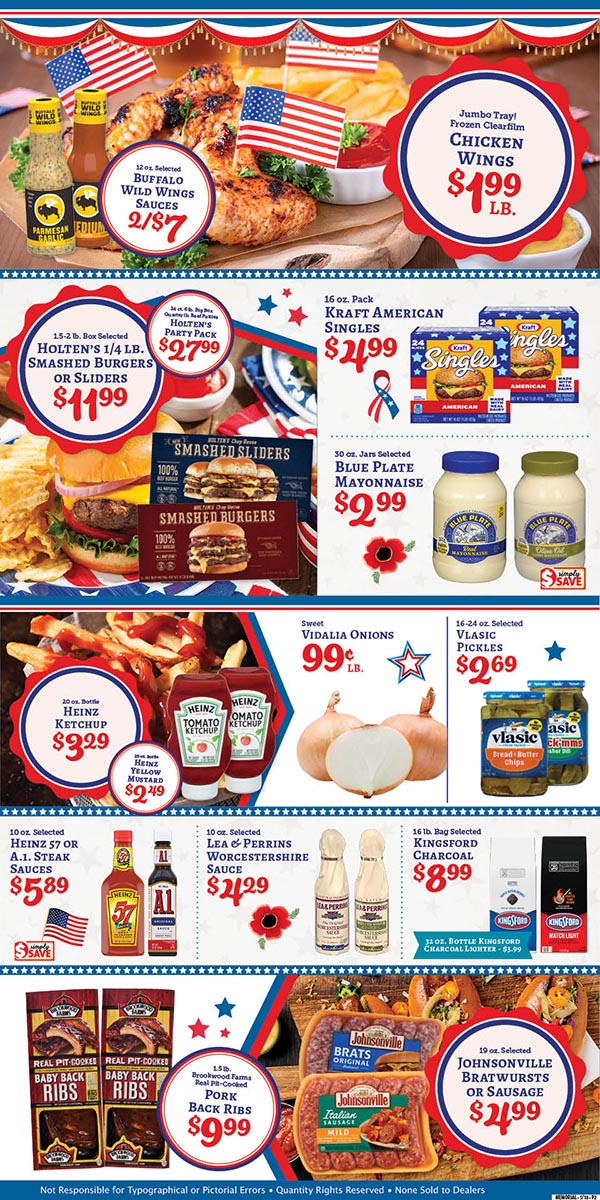 Weekly Specials Page