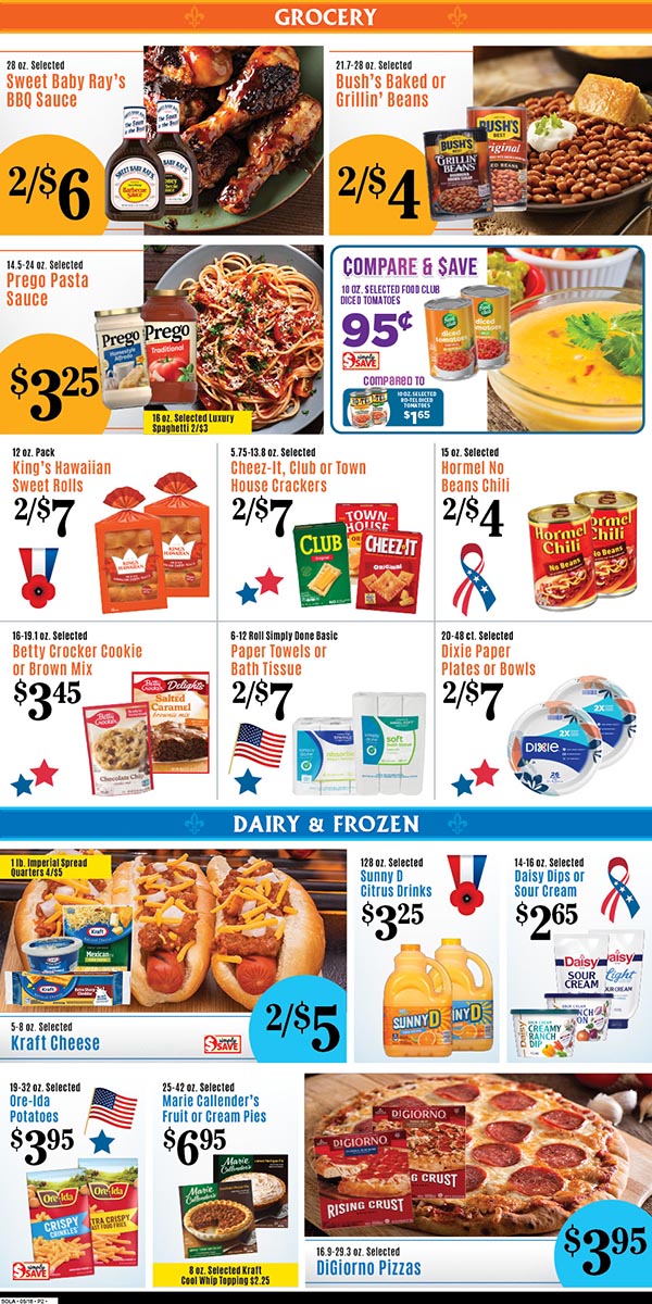 Weekly Specials Page