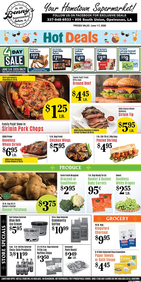 Weekly Specials Page