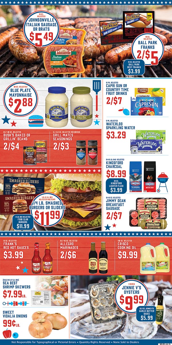 Weekly Specials Page