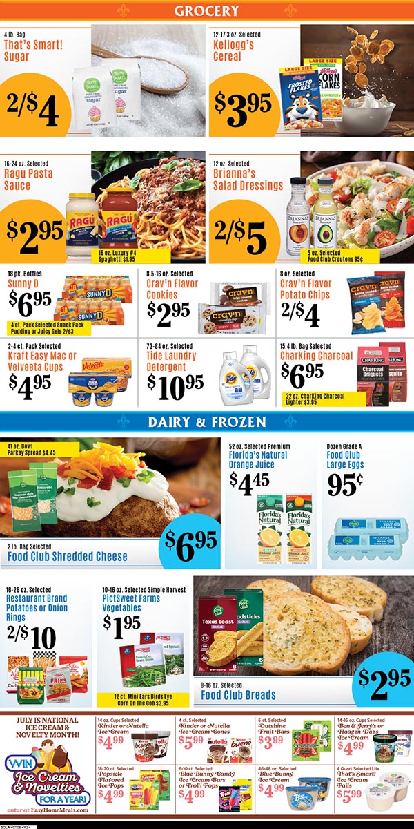 Weekly Specials Page
