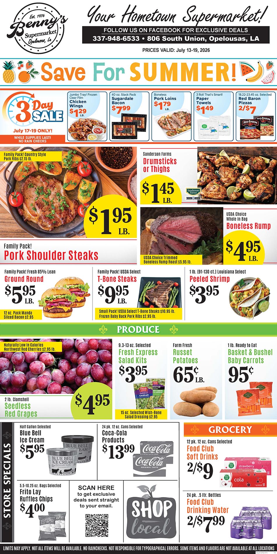Weekly Specials Page